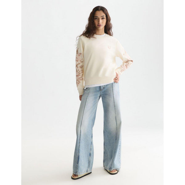Sweat Embroidered Regular-Fit - Eggnog