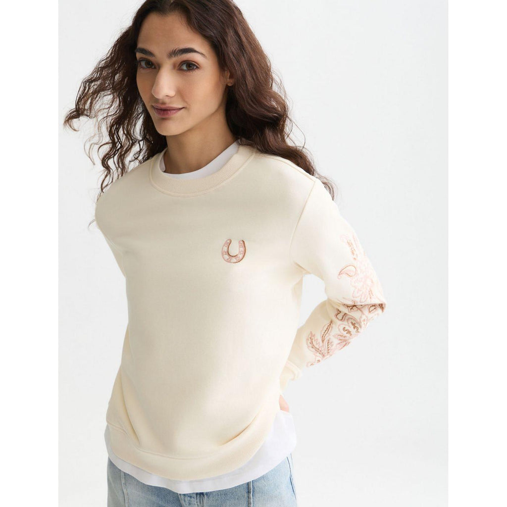 Sweat Embroidered Regular-Fit - Eggnog