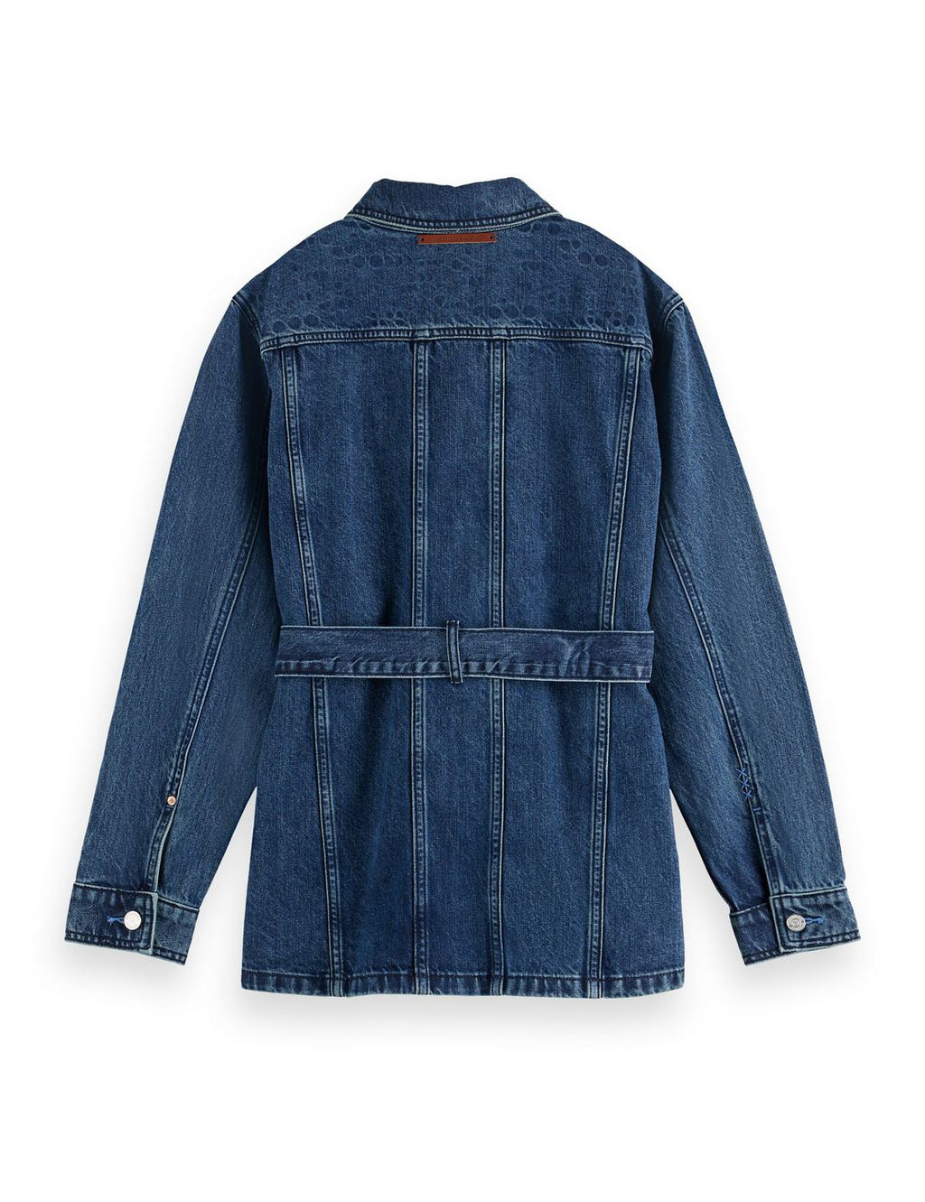 Omarbetad jeansjacka med skärp — Framework