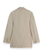 Straight Gabardine Blazer - Plaza Taupe