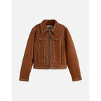 Veste Studded Leather - Cognac