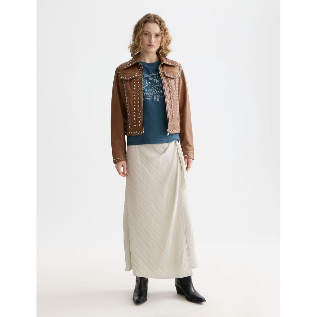 Veste Studded Leather - Cognac
