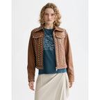 Veste Studded Leather - Cognac