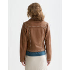 Veste Studded Leather - Cognac