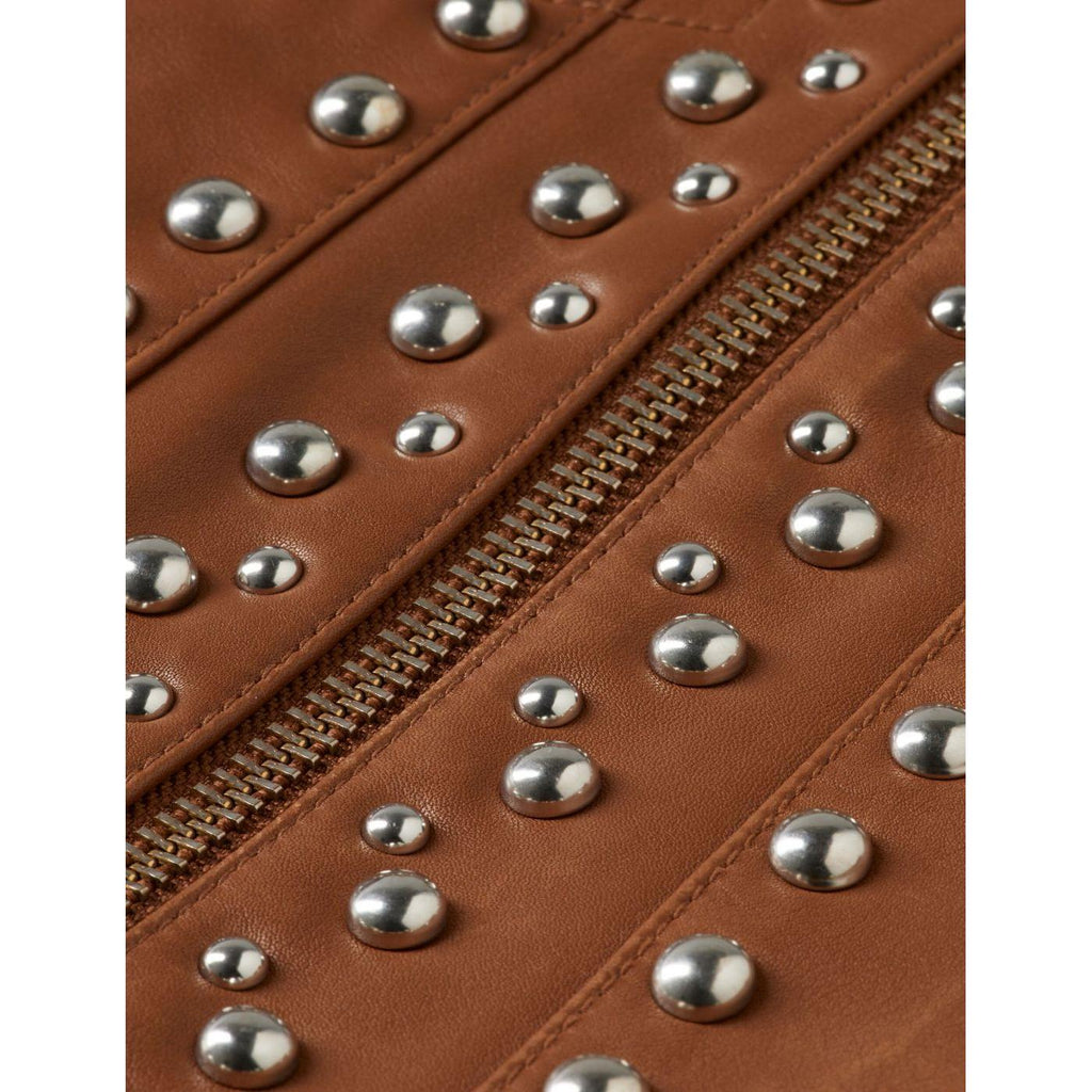 Veste Studded Leather - Cognac