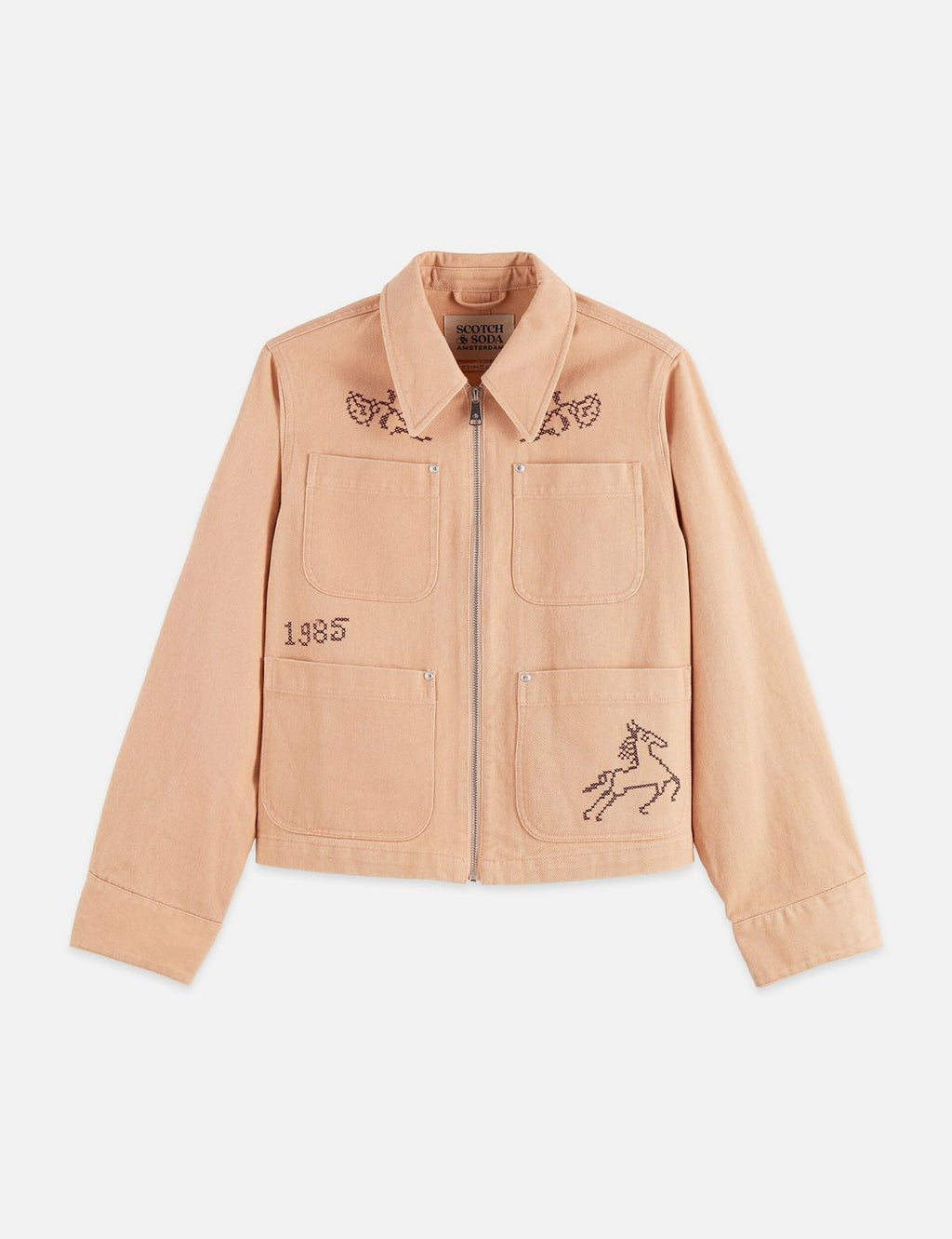 Embroidered Jacket - Rose Dust