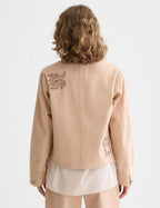 Embroidered Jacket - Rose Dust