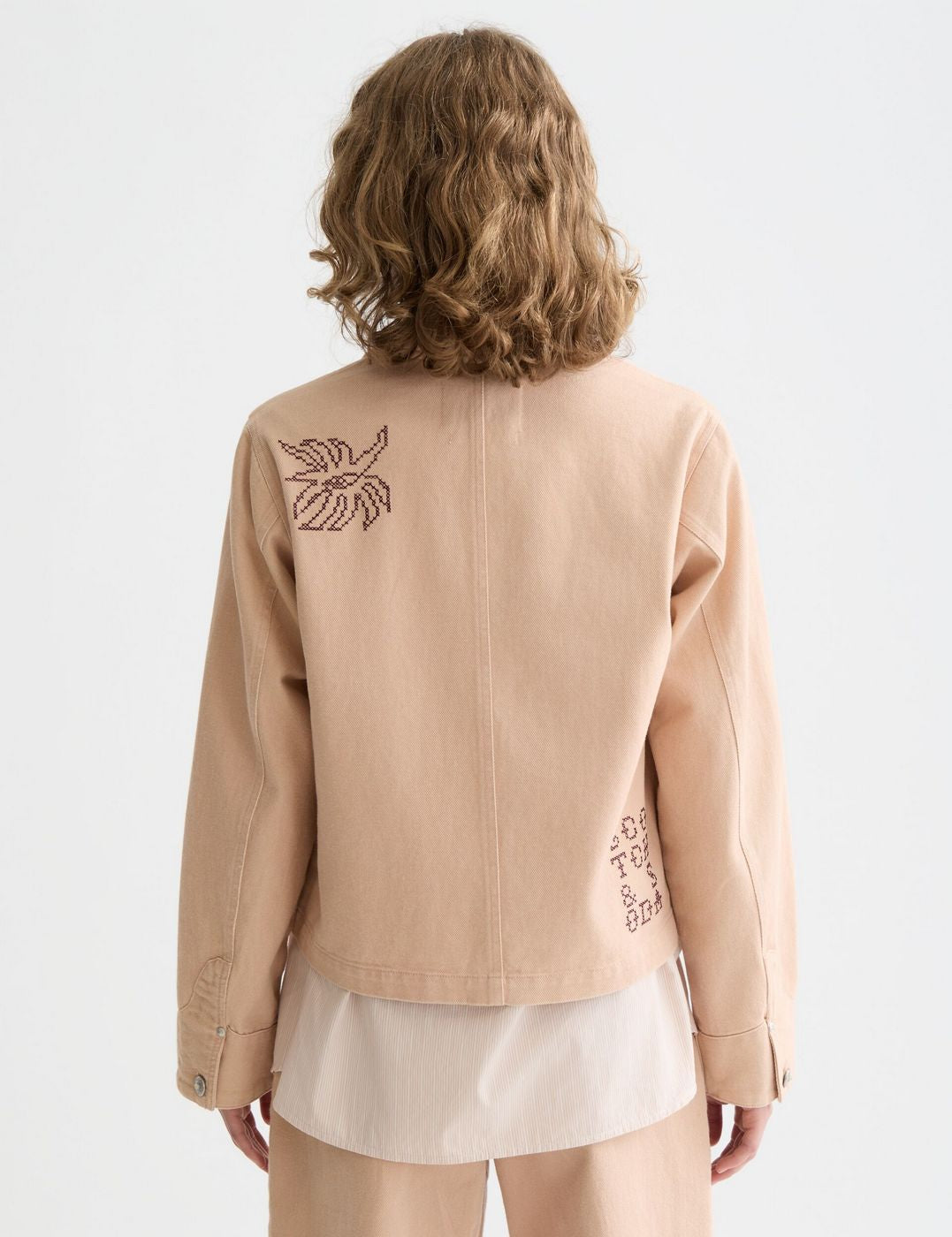 Embroidered Jacket - Rose Dust