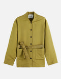 Blazer Viscose Twill Belted - Green Moss