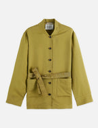 Blazer Viscose Twill Belted - Green Moss