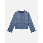Robe Reversible Printed Quilted Jacket - Horse Bandana Blues