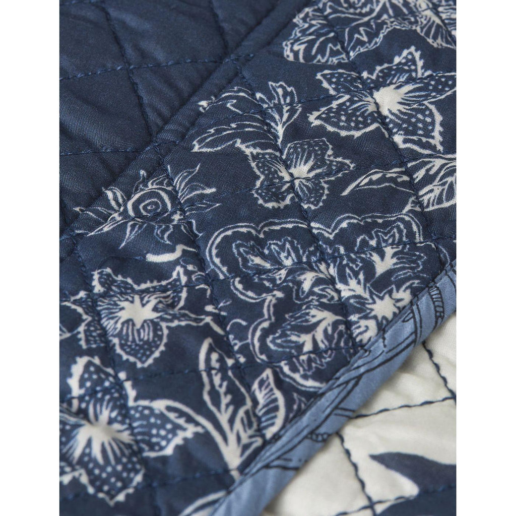 Robe Reversible Printed Quilted Jacket - Horse Bandana Blues