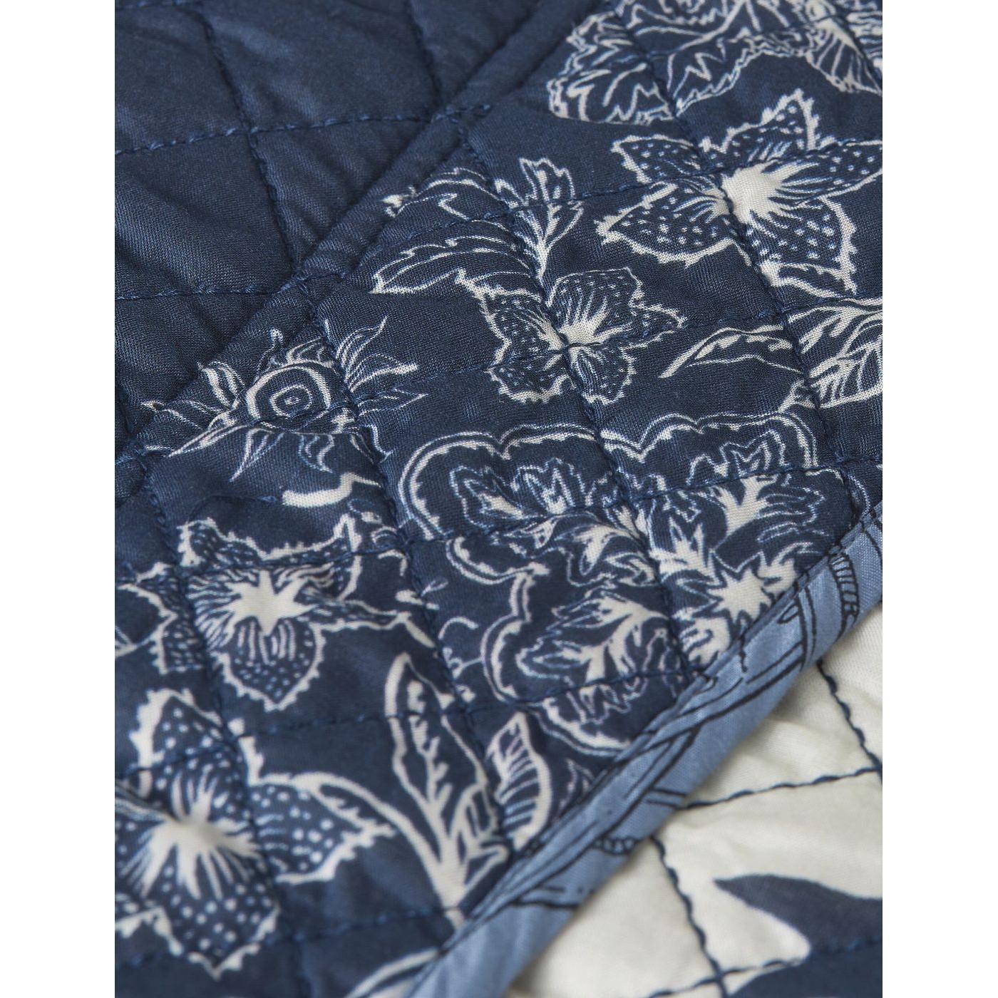 Robe Reversible Printed Quilted Jacket - Horse Bandana Blues