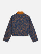 Embroidered Cotton Jacket - Lucky Bandana Dress Blues