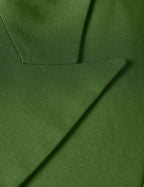 Blazer Linen Blend With Charm Belt - Garden Green