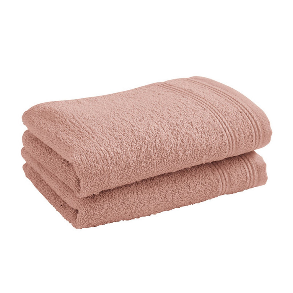 Serviettes Invité "Spa" - 100% Coton - Blush