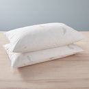 Set of 2 Natural Range "Prestige" Genuine Feather Pillows - Blanc