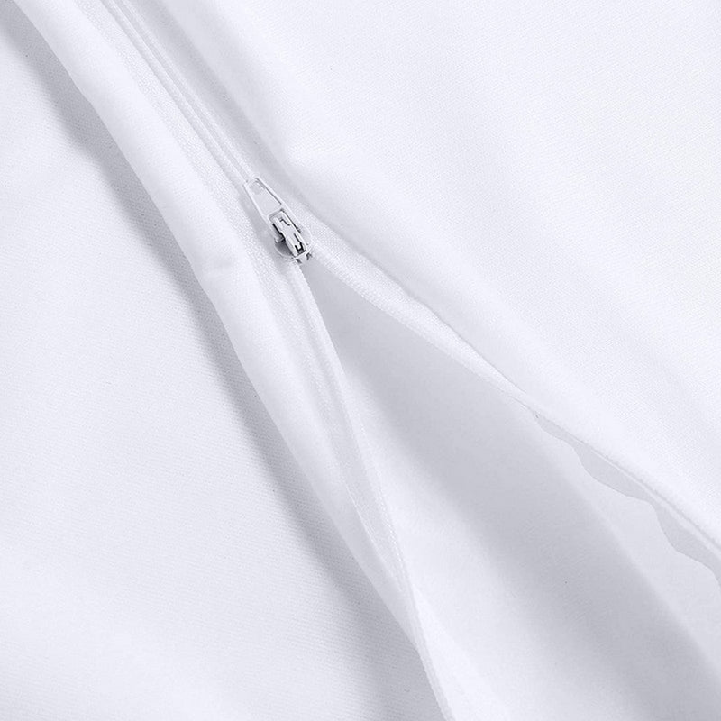 Lot De 2 Protèges Oreiller - Éponge Imperméable Anti-Acariens - Blanc