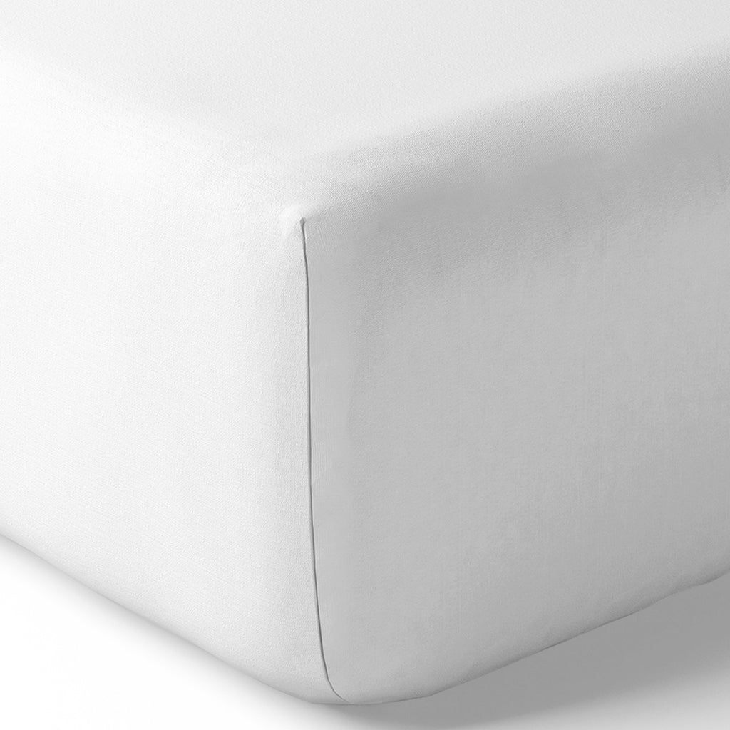 Fitted Sheet - 100% Percale Cotton - Snow