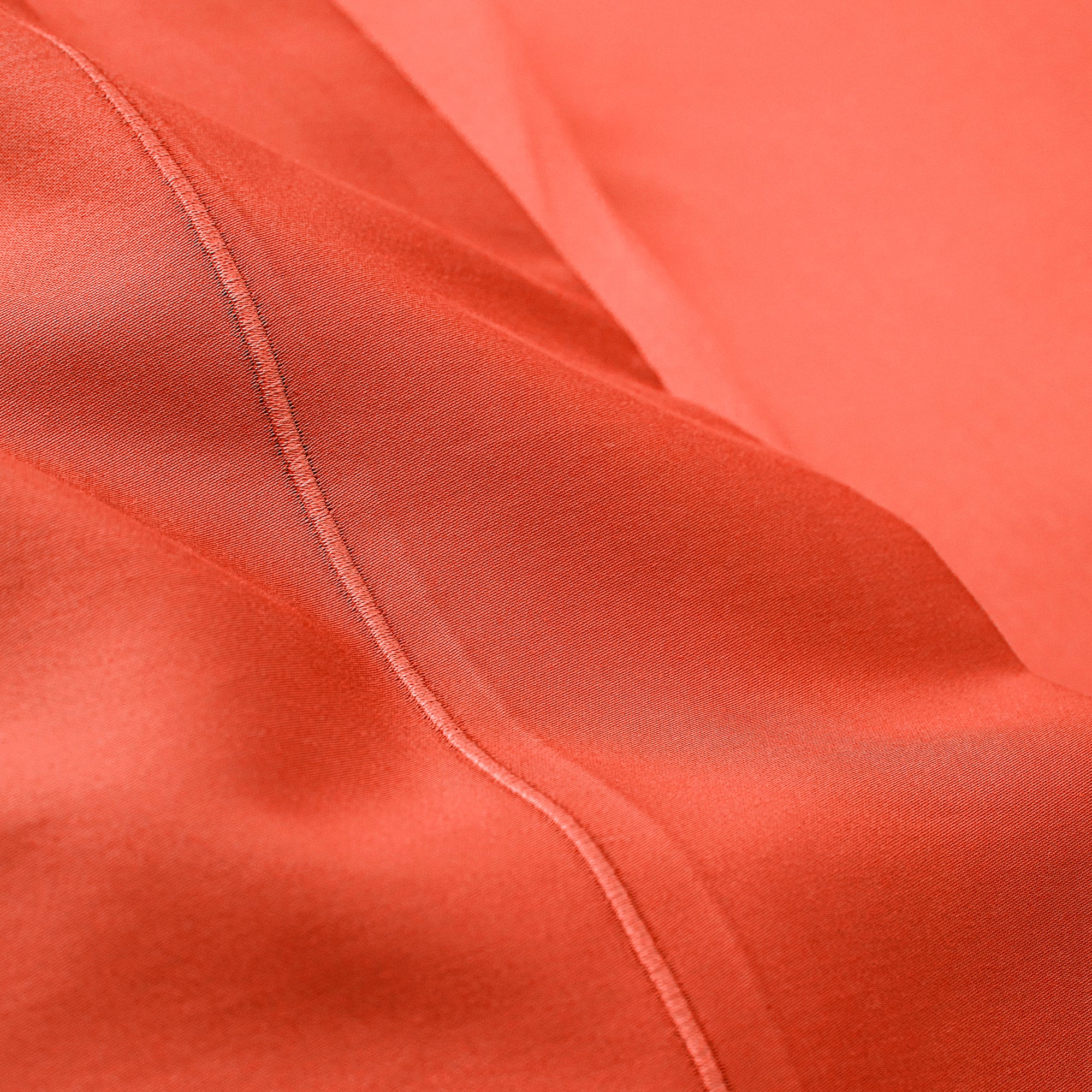 Flat Sheet - 100% Cotton Percale - Terracotta