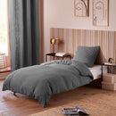 Comforter Set (Cover + Pillowcases) - 100% Cotton Gauze - Slate Grey