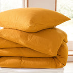 Juego Nórdico (Funda + Fundas de Almohada) - Gasa 100% Algodón - Curry