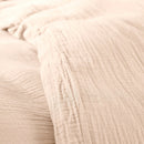 Comforter Set (Cover + Pillowcases) - 100% Cotton Gauze - Natural