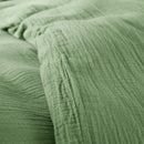 Comforter Set (Cover + Pillowcases) - 100% Cotton Gauze - Olive