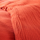 Comforter Set (Cover + Pillowcases) - 100% Cotton Gauze - Orange
