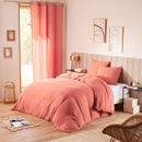 Comforter Set (Cover + Pillowcases) - 100% Cotton Gauze - Blush