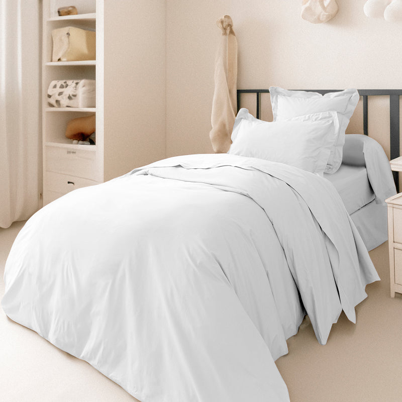 Comforter Cover - Percale De Coton - Neige