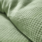 Parure De Couette (Housse + Taies D'Oreiller) - Nid D'Abeille - Olive