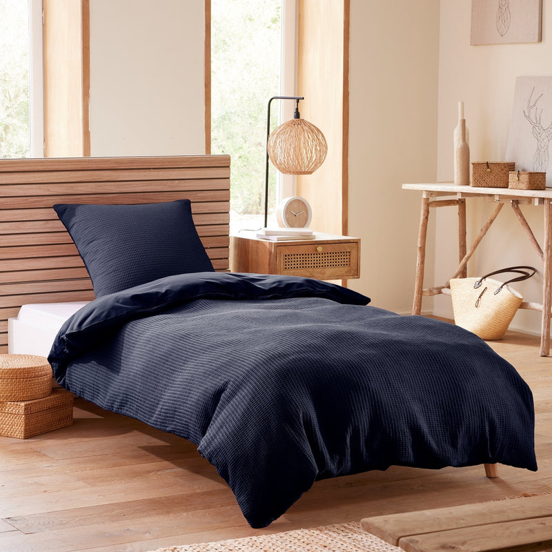 Parure De Couette (Housse + Taies D'Oreiller) - Nid D'Abeille - Orage