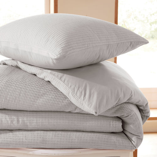 Duvet Cover Set (Cover + Pillowcases) - Honeycomb - Pearl