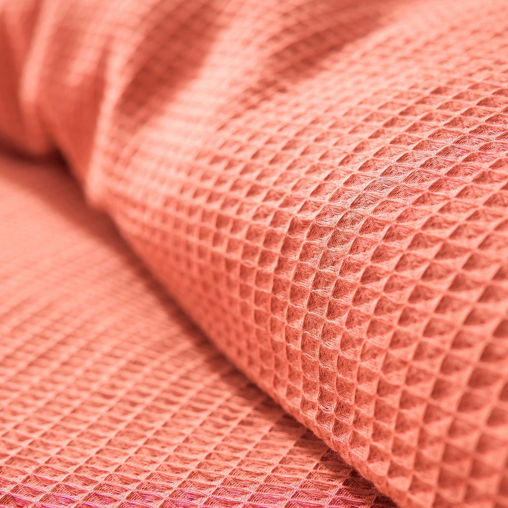 Parure De Couette (Housse + Taies D'Oreiller) - Nid D'Abeille - Blush