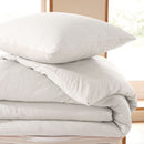 Parure De Couette (Housse + Taies D'Oreiller) - Nid D'Abeille - Neige