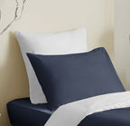 Pack Housse De Couette - 100% Coton - Marine/Blanc