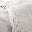 Pack Complet (Housse De Couette + Taie(s) + Drap Housse) - Gaze De Coton - Perle