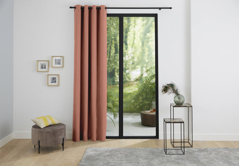 Rideaux Thermiques - 100% Polyester - Rose Boisé