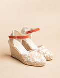 Espadrilles Udaipur Bride - Toile Motif Indien - Femme