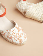 Espadrilles Udaipur Bride - Toile Motif Indien - Femme