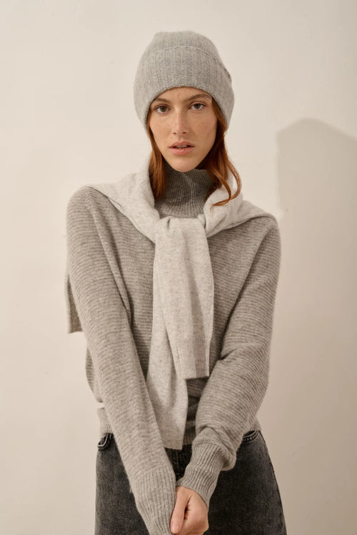 Pull Col Roulé - Udny - Nuage Chiné