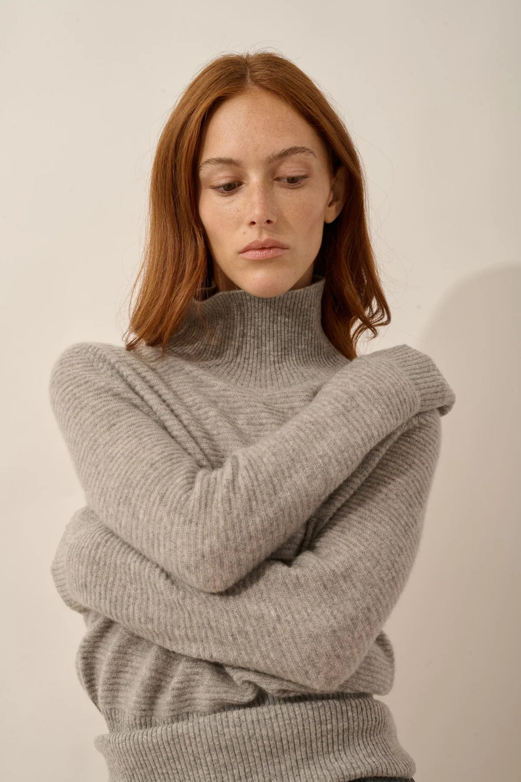 Pull Col Roulé - Udny - Nuage Chiné