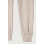 Straight-Leg Joggers - Heathered Beige - Women