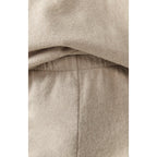 Straight-Leg Joggers - Heathered Beige - Women