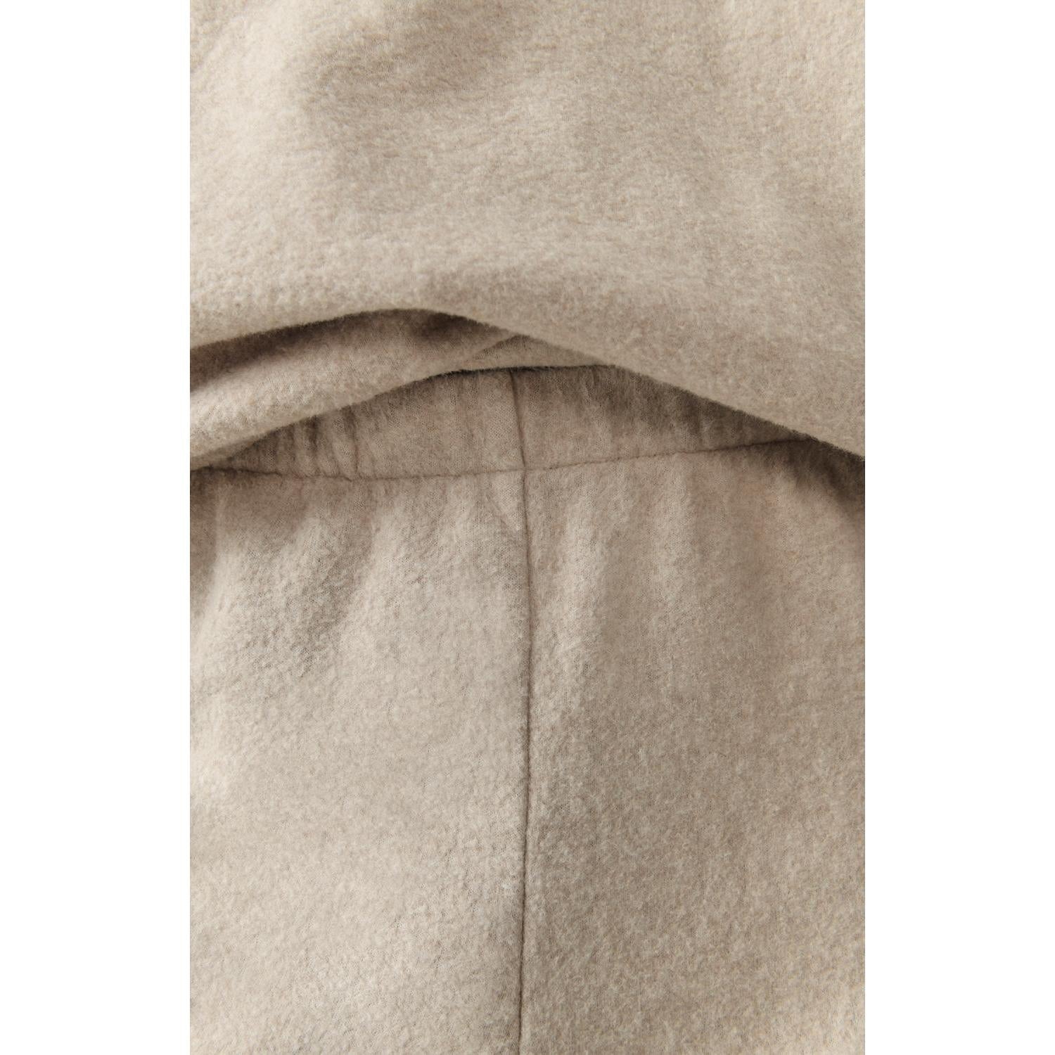 Straight-Leg Joggers - Heathered Beige - Women