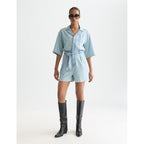 Lightweight Denim Jumpsuit - Shine A Light