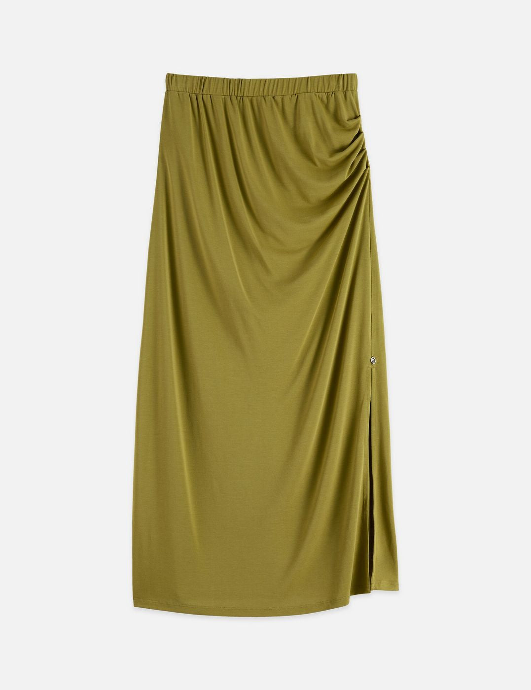 Jupe Drapey Modal - Green Moss
