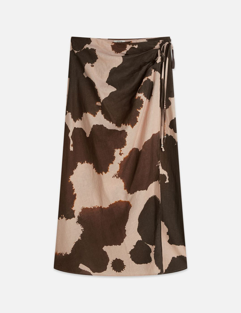 Jupe Linen - Painterly Animal Eggnog