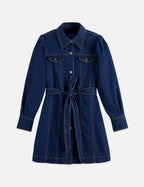 Robe Fitted Denim Western - Top Notch